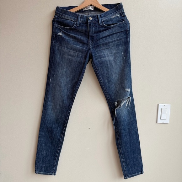 WildFox Dark Blue Distressed Skinny Jeans - Picture 2 of 14